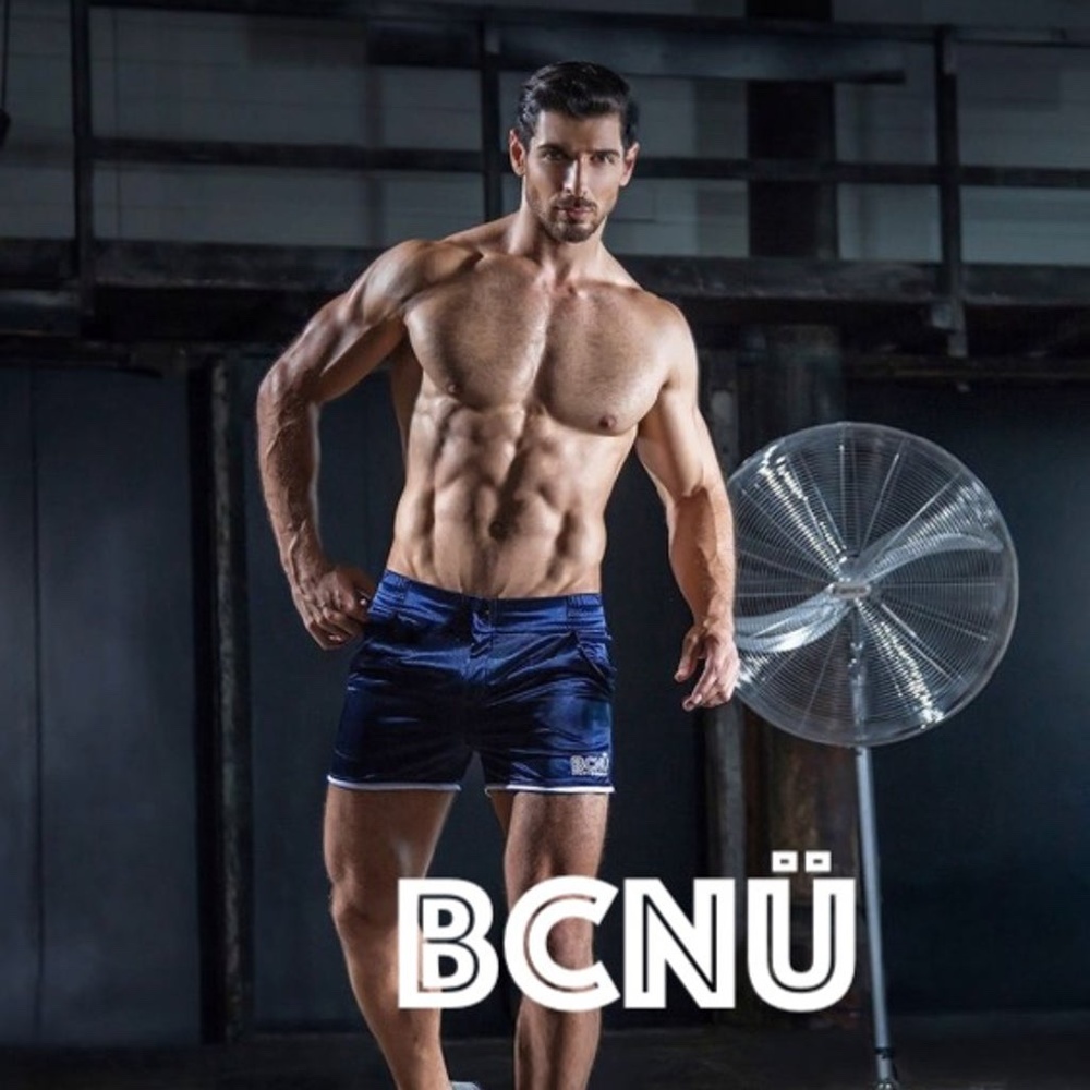 BCNU Satin Swim / Gym Shorts XL 100% polyester Comfortable drawstring free